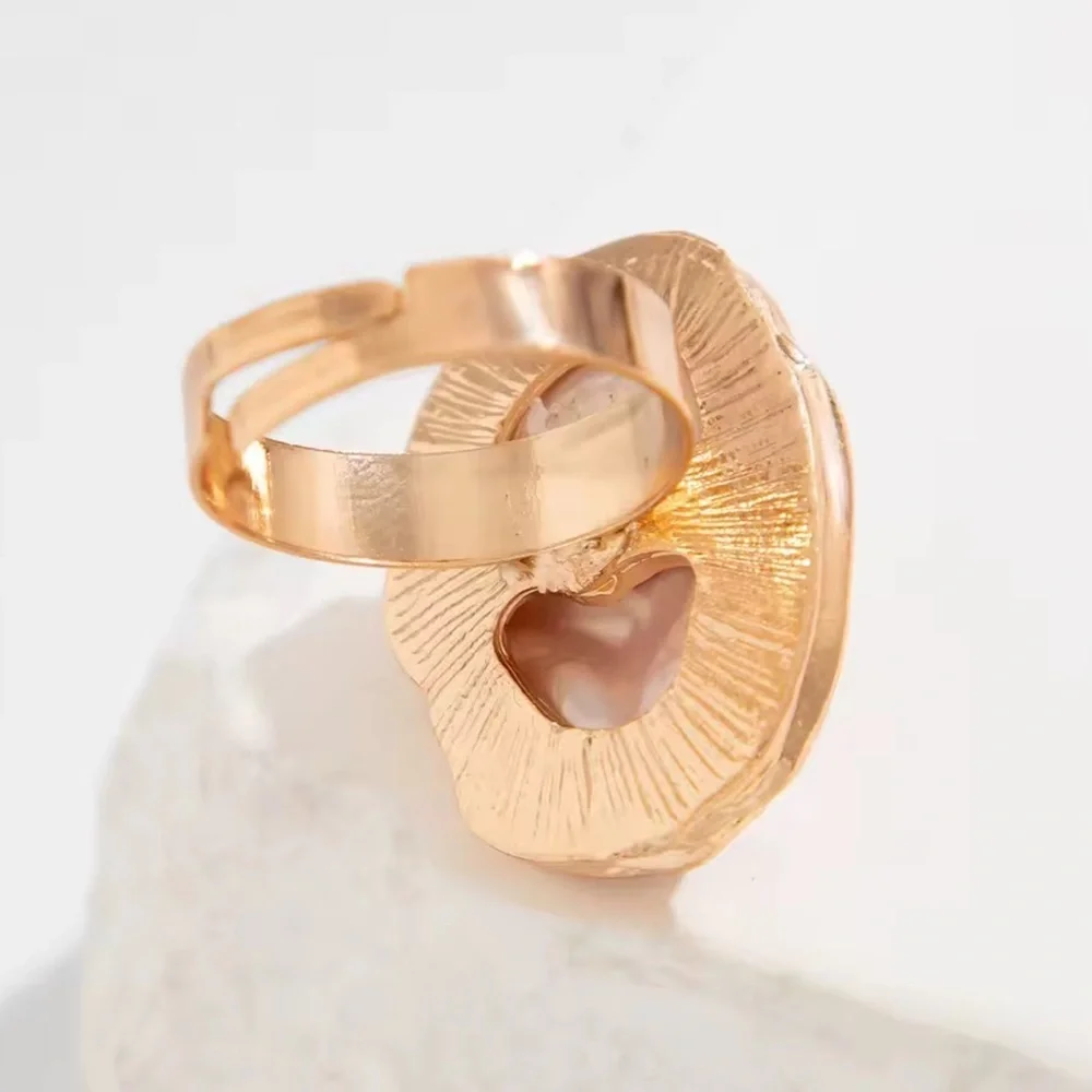 Champagne Gold Barogue Ring